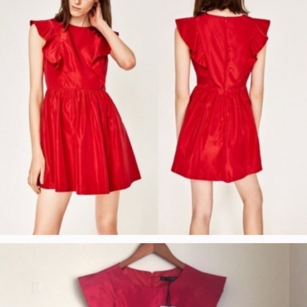 Zara red dress